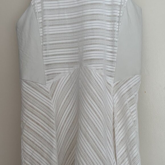 Rag & Bone White Basha Sleeveless Burnout Dress (size 12) - Picture 2 of 8